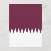 Carte Postale Drapeau du Qatar (Devant)