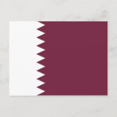 Carte postale drapeau du Qatar (Devant)