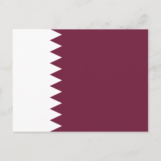 Carte postale drapeau du Qatar (Devant)
