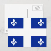 Carte Postale Drapeau du Québec (Devant / Derrière)