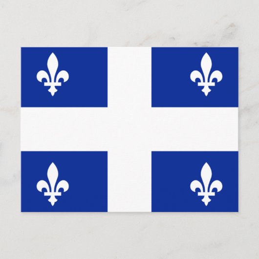 Carte Postale Drapeau du Québec (Devant)