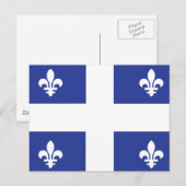Carte Postale Drapeau du Québec (Devant / Derrière)