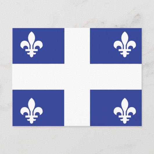 Carte Postale Drapeau du Québec (Devant)
