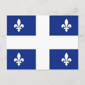 Carte Postale Drapeau du Québec (Devant)