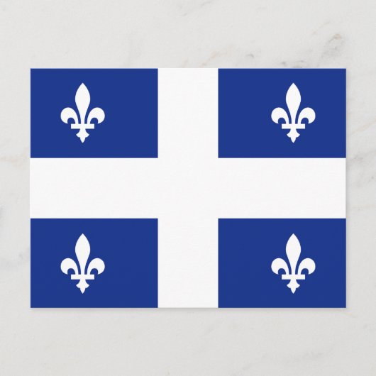 Carte Postale Drapeau du Québec (Devant)