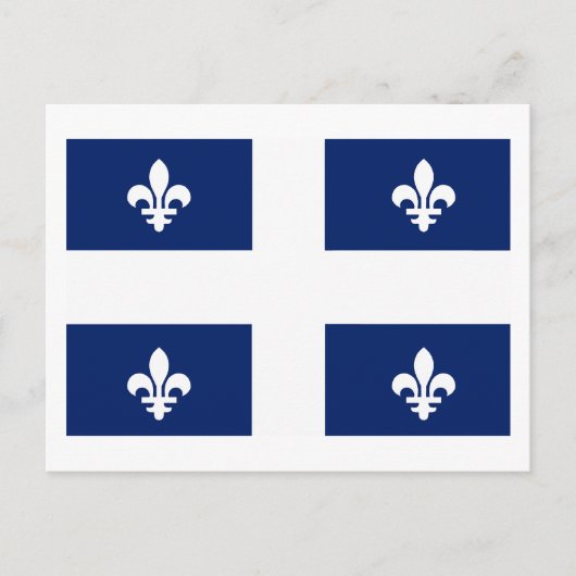 Carte postale Drapeau du Québec (province) (Devant)