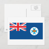 Carte Postale Drapeau du Queensland (Devant / Derrière)