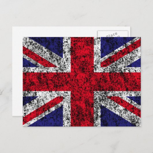 Carte Postale drapeau du royaume-uni (Devant / Derrière)