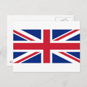 Carte Postale Drapeau du Royaume-Uni (Devant / Derrière)