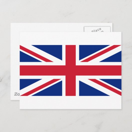 Carte Postale Drapeau du Royaume-Uni (Devant / Derrière)