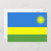 Carte Postale Drapeau du Rwanda (Devant / Derrière)