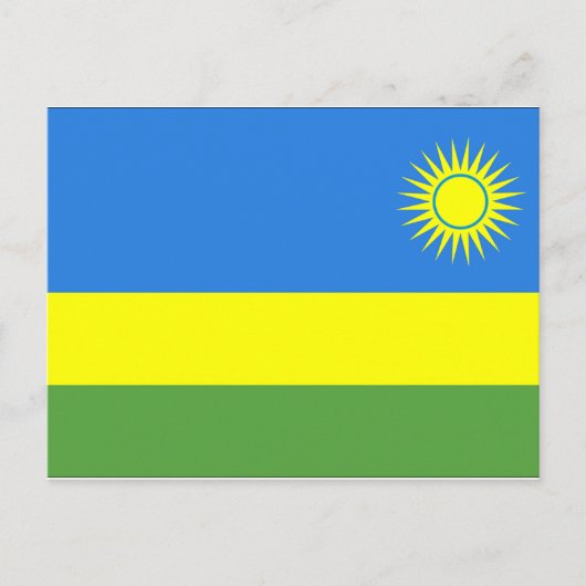 Carte Postale Drapeau du Rwanda (Devant)