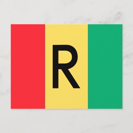 Carte Postale Drapeau du Rwanda (Devant)