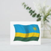 Carte Postale Drapeau du Rwanda (Debout devant)