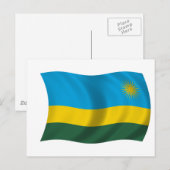 Carte Postale Drapeau du Rwanda (Devant / Derrière)