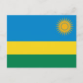 Carte postale Drapeau du Rwanda (Devant)