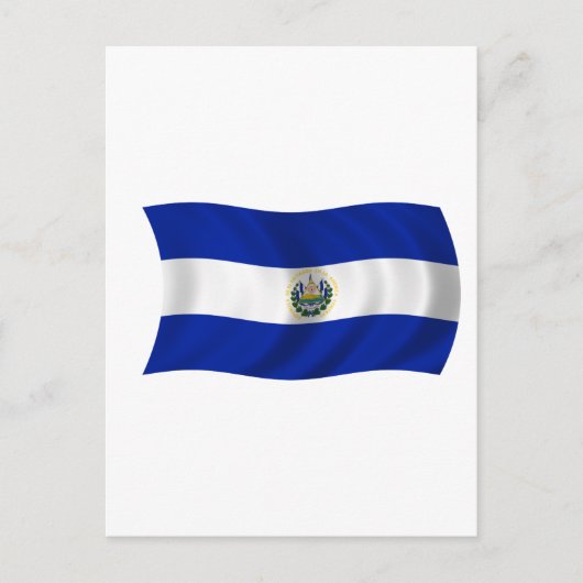 Carte Postale Drapeau du Salvador (Devant)