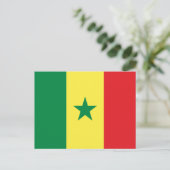 Carte Postale Drapeau du Sénégal (Debout devant)