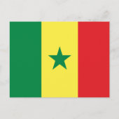Carte Postale Drapeau du Sénégal (Devant)