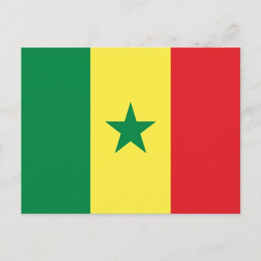 Carte Postale Drapeau du Sénégal (Devant)