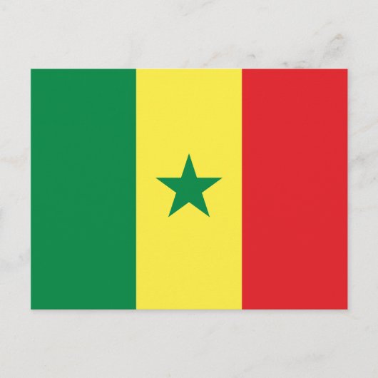 Carte Postale Drapeau du Sénégal (Devant)