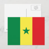 Carte Postale Drapeau du Sénégal (Devant / Derrière)