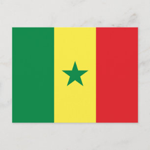 Carte Postale Drapeau du Sénégal