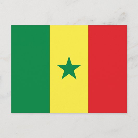 Carte Postale Drapeau du Sénégal (Devant)
