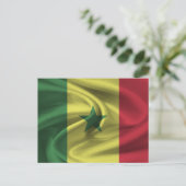 Carte Postale Drapeau du Sénégal (Debout devant)