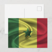 Carte Postale Drapeau du Sénégal (Devant / Derrière)
