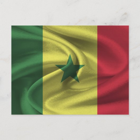 Carte Postale Drapeau du Sénégal (Devant)