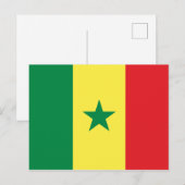 Carte Postale Drapeau du Sénégal (Devant / Derrière)