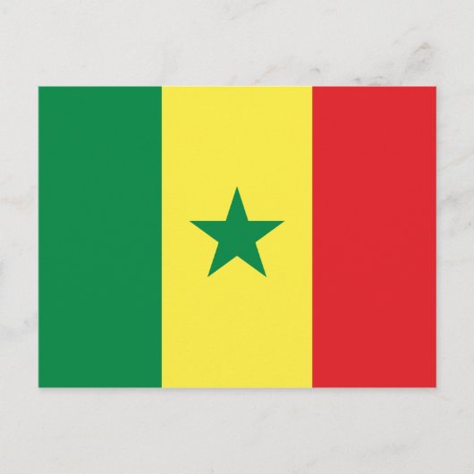 Carte Postale Drapeau du Sénégal (Devant)