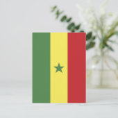 Carte Postale drapeau du Sénégal (Debout devant)