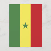 Carte Postale drapeau du Sénégal (Devant)