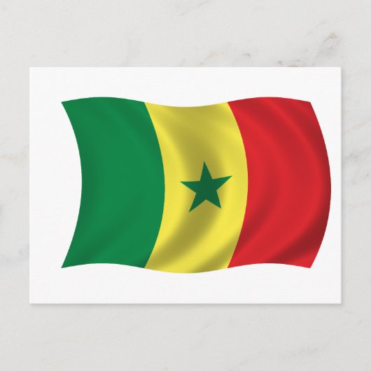 Carte Postale Drapeau du Sénégal (Devant)