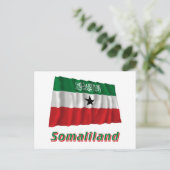 Carte Postale Drapeau du Somaliland portant le nom (Debout devant)