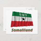 Carte Postale Drapeau du Somaliland portant le nom (Devant / Derrière)