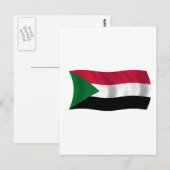 Carte Postale Drapeau du Soudan (Devant / Derrière)