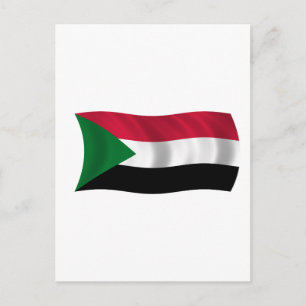 Carte Postale Drapeau du Soudan