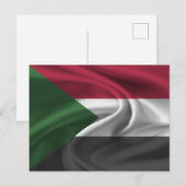 Carte Postale Drapeau du Soudan (Devant / Derrière)