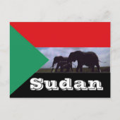 Carte Postale drapeau du Soudan (Devant)