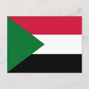 Carte Postale Drapeau du Soudan