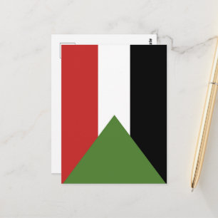 Carte Postale drapeau du Soudan