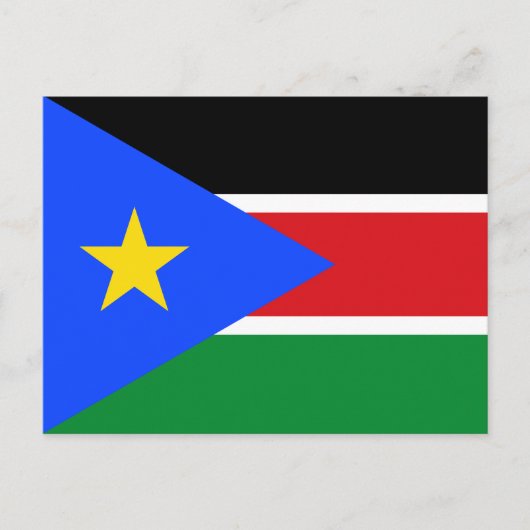 Carte Postale Drapeau du Soudan du Sud (Devant)