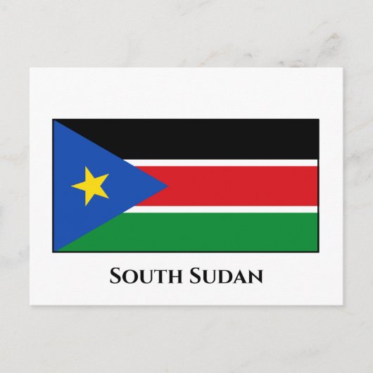 Carte Postale Drapeau du Soudan du Sud (Devant)