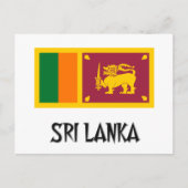 Carte Postale Drapeau du Sri Lanka (Devant)