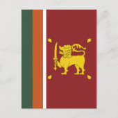 Carte Postale Drapeau du Sri Lanka (Devant)