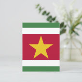 Carte Postale drapeau du Suriname (Debout devant)