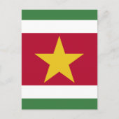 Carte Postale drapeau du Suriname (Devant)